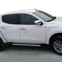 Бокові пороги Duru (2 шт., алюміній) для Fiat Fullback 2016-2024 рр