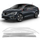 Повна окантовка вікон (Sedan, 12 шт., нерж.) Carmos - Турецька сталь для Renault Megane IV 2016-2022 рр Повна окантовка вікон (Sedan, 12 шт., нерж.) Carmos - Турецька сталь для Renault Megane IV 2016-2022 рр