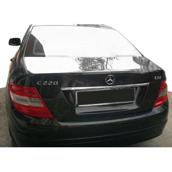 Хром планка над номером (нерж) для Mercedes C-class W204 2007-2015рр