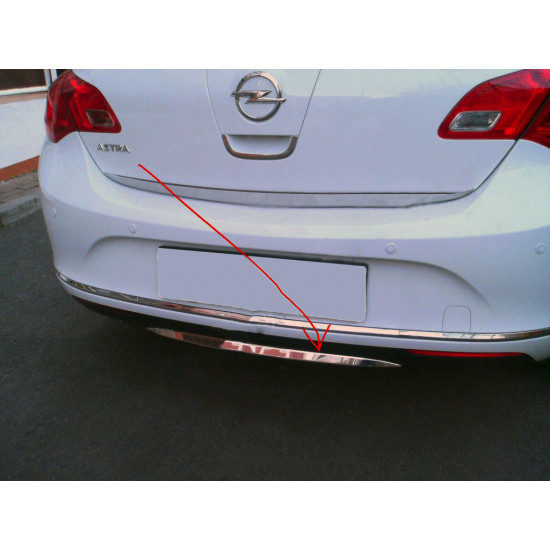 Кромка бампера (нерж) для Opel Astra J 2010-2024 рр