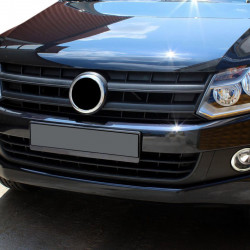 Накладки на протитуманні фари 2010-2012 (2 шт, нерж) для Volkswagen Amarok рр