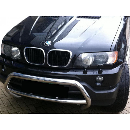 Кенгурятник WT015 (нерж) для BMW X5 E-53 1999-2006 рр