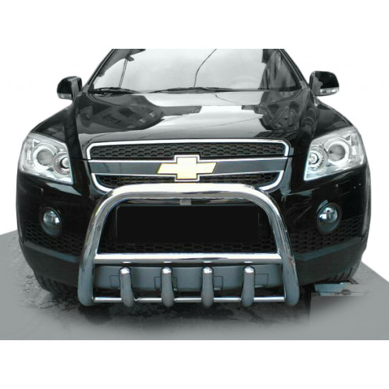 Передня дуга QT006 (нерж.) для Chevrolet Captiva 2006-2019рр