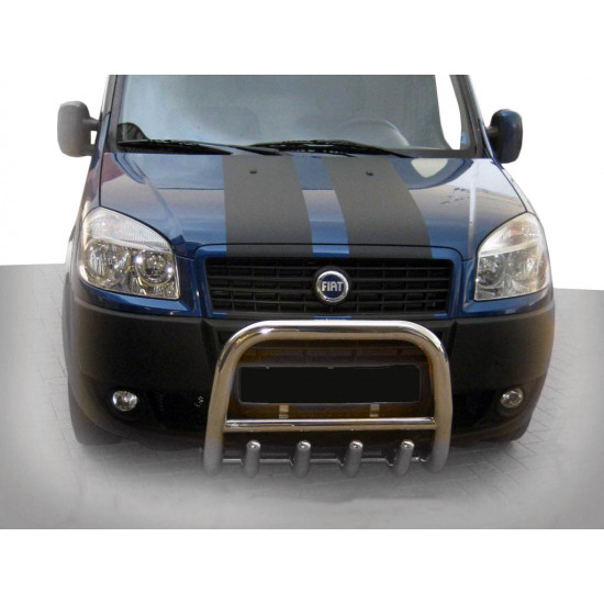 Передня дуга QT006 (нерж.) для Fiat Doblo I 2005-2010 рр