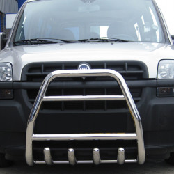 Передня дуга QT007 (нерж.) для Fiat Doblo I 2001-2005 рр