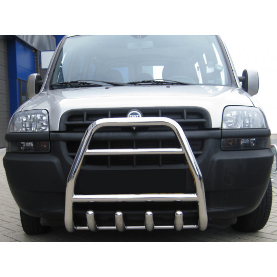 Передня дуга QT007 (нерж.) для Fiat Doblo I 2001-2005 рр