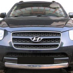 Передній захист ST008-Oval (нерж.) для Hyundai Santa Fe 2 2006-2012рр