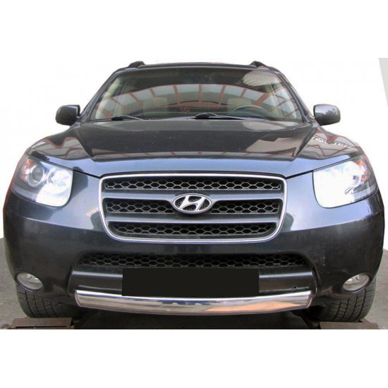 Передній захист ST008-Oval (нерж.) для Hyundai Santa Fe 2 2006-2012рр