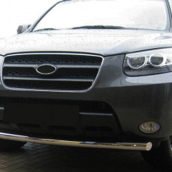 Передній захист ST008 (нерж.) для Hyundai Santa Fe 2 2006-2012рр