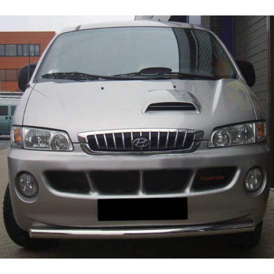 Передній захист ST008 (нерж.) для Hyundai H200, H1, Starex 1998-2007 рр