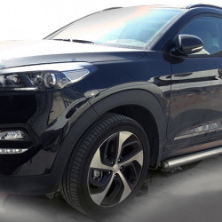 Бічні труби (2 шт., нерж) для Hyundai Tucson TL 2016-2021рр