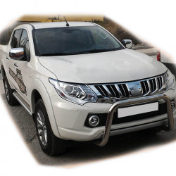 Кенгурятник WT005 (нерж) для Mitsubishi L200 2015-2024 рр