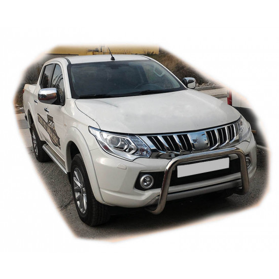 Кенгурятник WT005 (нерж) для Mitsubishi L200 2015-2024 рр