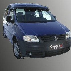 Козирьок на лобове скло (чорний глянець, 5мм) для Volkswagen Caddy 2015-2020 рр