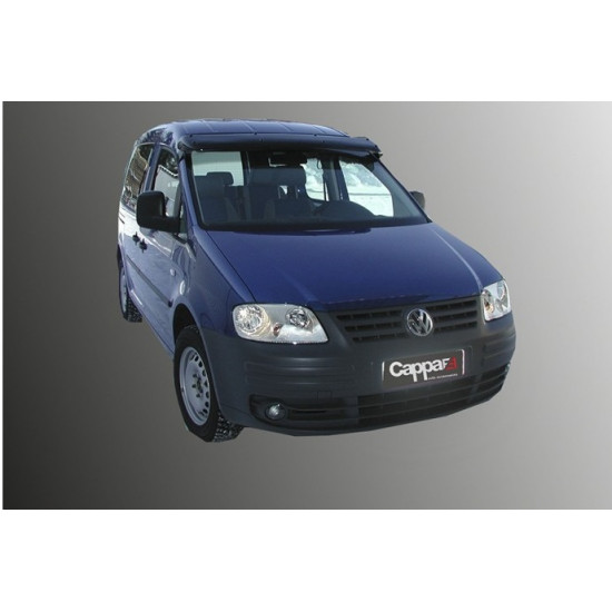 Козирьок на лобове скло (чорний глянець, 5мм) для Volkswagen Caddy 2015-2020 рр