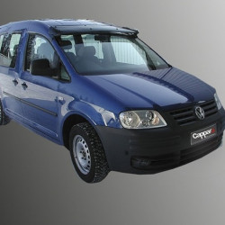 Козирьок на лобове скло (чорний глянець, 5мм) для Volkswagen Caddy 2015-2020 рр