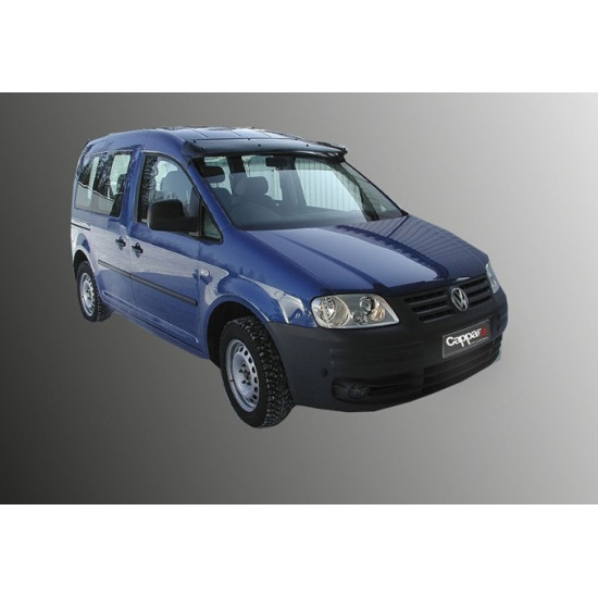 Козирьок на лобове скло (чорний глянець, 5мм) для Volkswagen Caddy 2015-2020 рр