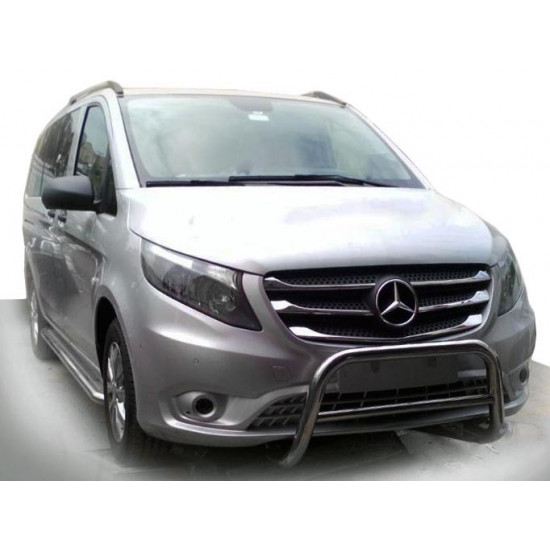 Кенгурятник WT005 (нерж.) для Mercedes Vito / V-class W447 2014-2024 рр