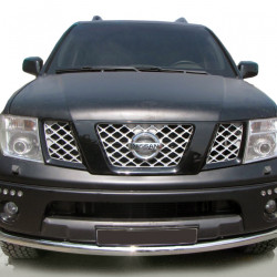 Передній захист ST008-2 (нерж) для Nissan Pathfinder R51 2005-2014рр