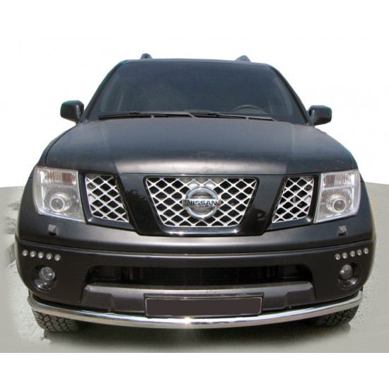 Передній захист ST008-2 (нерж) для Nissan Pathfinder R51 2005-2014рр