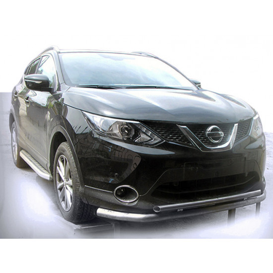 Передній захист ST014 (нерж) для Nissan Qashqai 2014-2021рр