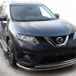 Передній захист ST014 (нерж) для Nissan X-trail T32 / Rogue 2014-2021 рр