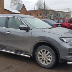 Бічні труби (2 шт, нерж) для Nissan X-trail T32 / Rogue 2014-2021 рр