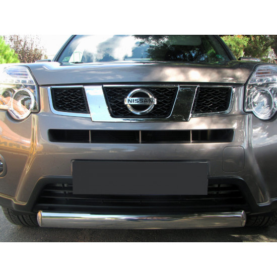 Передній захист ST008-Oval (нерж) для Nissan X-trail T31 2007-2014рр