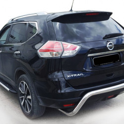 Задній захист AK007 (2 шт., нерж.) для Nissan X-trail T32 / Rogue 2014-2021 рр