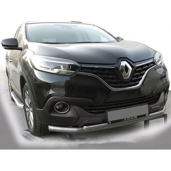 Передній захист ST014 (нерж) для Renault Kadjar