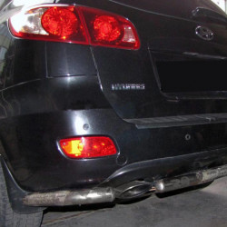 Задні кути з центральної AK0073 (2 шт., нерж.) для Hyundai Santa Fe 2 2006-2012рр