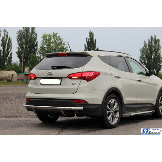 Задні кути AK-003-Подвійний (нерж.) для Hyundai Santa Fe 3 2012-2018рр