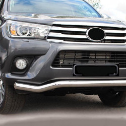 Передній захист ST007 (нерж) для Toyota Hilux 2015-2024 рр