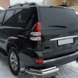 Задні подвійні куточки AK003-2 (2 шт., нерж) для Toyota Land Cruiser Prado 120