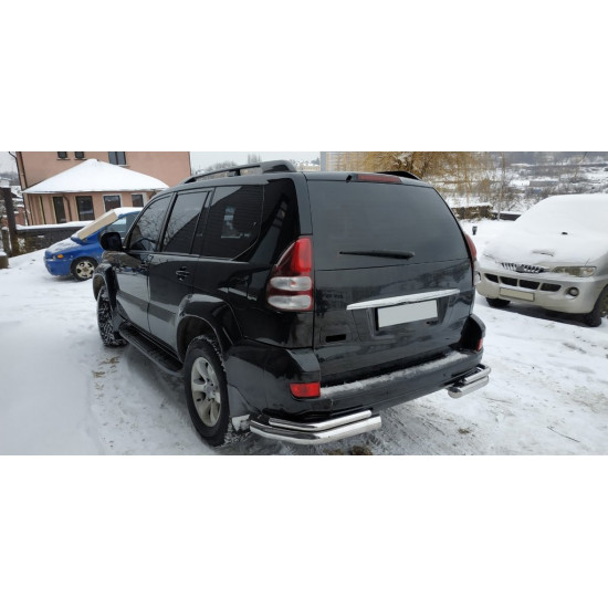 Задні подвійні куточки AK003-2 (2 шт., нерж) для Toyota Land Cruiser Prado 120