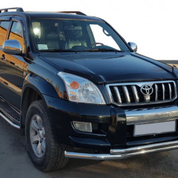 Передня дуга ST014 (нерж.) 60/42 мм для Toyota Land Cruiser Prado 120