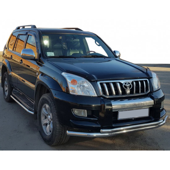 Передня дуга ST014 (нерж.) 60/42 мм для Toyota Land Cruiser Prado 120