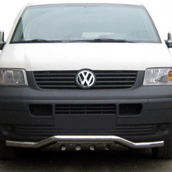 Нижня губа хвиля-гриль ST007-1 (нерж) для Volkswagen T5 Transporter 2003-2010 рр