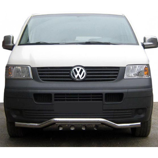 Нижня губа хвиля-гриль ST007-1 (нерж) для Volkswagen T5 Transporter 2003-2010 рр