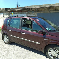 Рейлінги Чорні (2 шт) Довга база (Grande) для Renault Scenic/Grand 2003-2009 рр