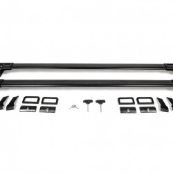 Перемички в штатні місця під ключ WingBar (2 шт) Чорний для Mercedes E-сlass W124 1984-1997 рр