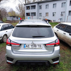 Перемички на рейлінги під ключ (2 шт) Сірий для Mitsubishi ASX 2010-2023 рр