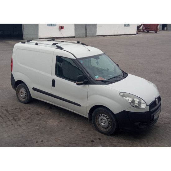 Поперечены на рейлінги без ключа (2 шт) Сірий для Fiat Doblo II 2010-2022 рр