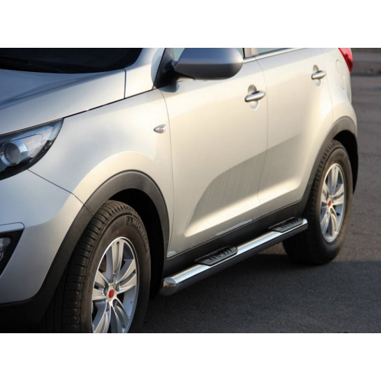 Бічні труби (2 шт., нерж.) для Kia Sportage 2010-2015 рр