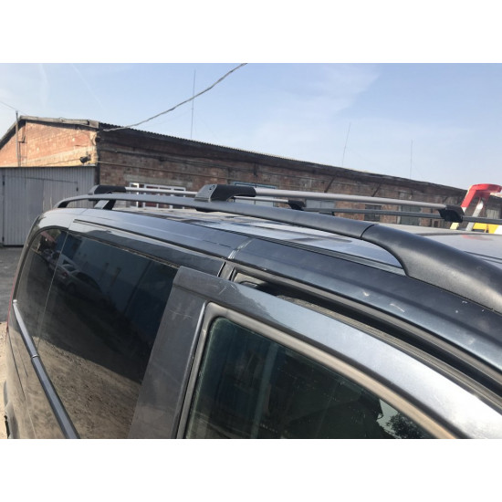 Перемички на рейлінги без ключа (2 шт) Сірий для Mercedes Vito / V-class W447 2014-2024 рр