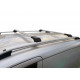 Перемички на рейлінги без ключа (2 шт) Чорний для Renault Kangoo 1998-2008 рр