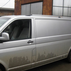 Рейлінги Хром Коротка база, Пластикові ніжки для Volkswagen T5 Transporter 2003-2010 рр