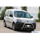 Кенгурятник WT003/004 (нерж.) з написом, 60 мм для Renault Kangoo 2008-2020 рр