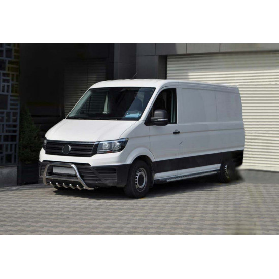 Кенгурятник WT003 (нерж) для Volkswagen Crafter 2017-2024 рр