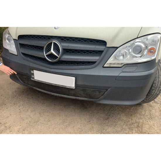 Зимова накладка на бампер (2010-2015) Матова для Mercedes Vito W639 рр